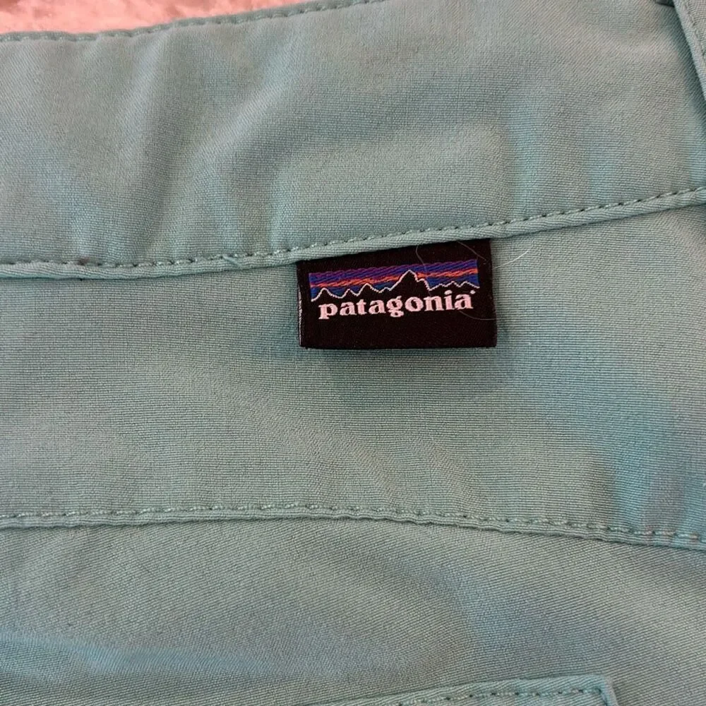 Patagonia women L shorts common threads blue XS/2